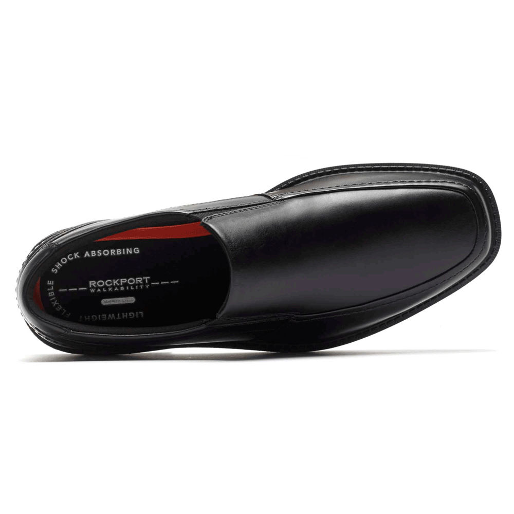 Rockport Slip-On Herr Svarta - Style Leader 2 Moc Toe - KDVQT2395